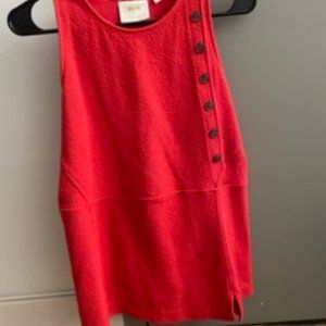Red Anthropologie tank
